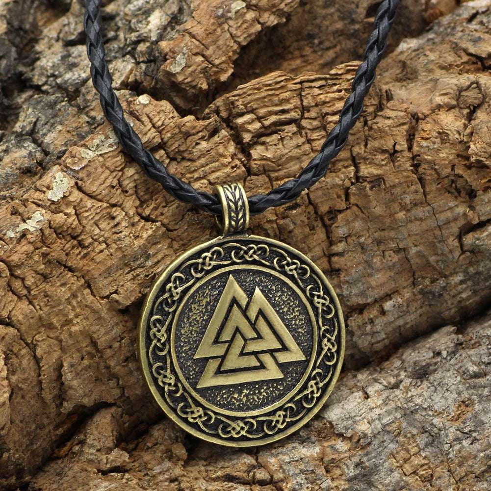 Norse Amulet Pendant, Odin Symbol Jewelry, Viking Rune Necklace - available at Sparq Mart