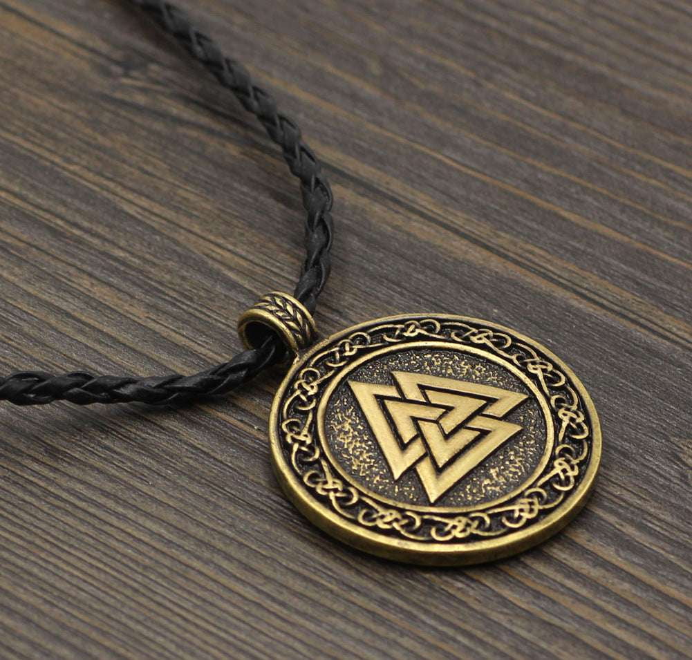 Norse Amulet Pendant, Odin Symbol Jewelry, Viking Rune Necklace - available at Sparq Mart