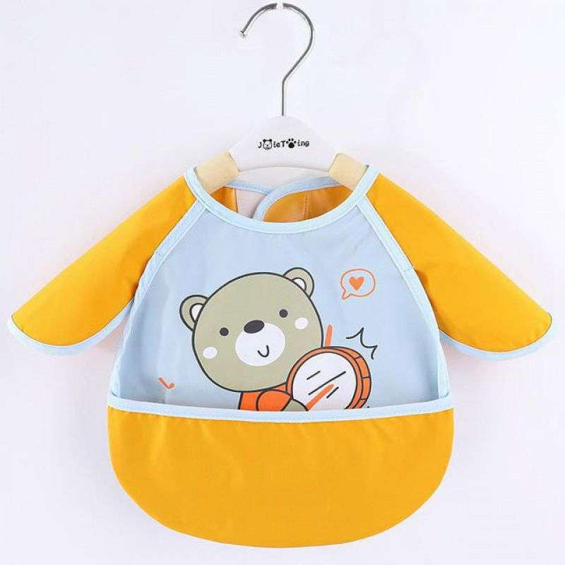 Easy-Clean Baby Apron, Versatile Toddler Bibs, Waterproof Bib Overalls - available at Sparq Mart