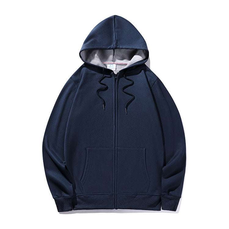 Cotton Fleece Jacket, Fleece Zip Hoodie, Winter Hooded Sweatshirt - available at Sparq Mart