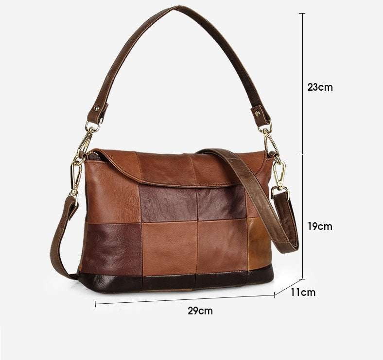 Autumn Leather Purse, Casual Leather Bag, Winter Shoulder Bag - available at Sparq Mart