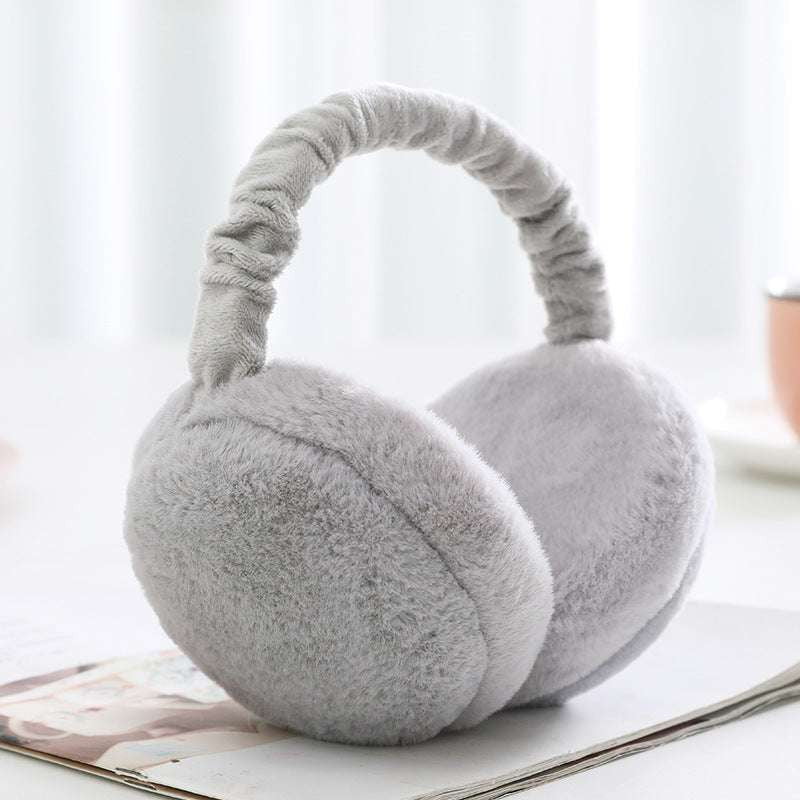 Plush Windproof Earmuffs, Solid Color Earmuffs, Warm Earmuffs Women - available at Sparq Mart