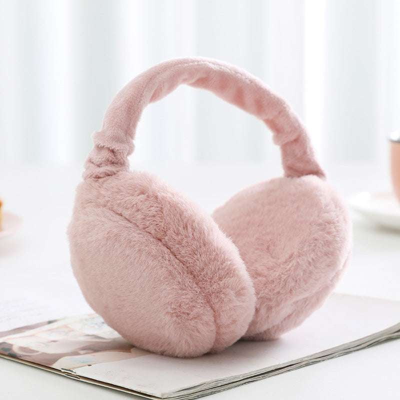 Plush Windproof Earmuffs, Solid Color Earmuffs, Warm Earmuffs Women - available at Sparq Mart