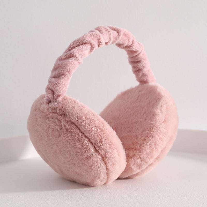 Plush Windproof Earmuffs, Solid Color Earmuffs, Warm Earmuffs Women - available at Sparq Mart