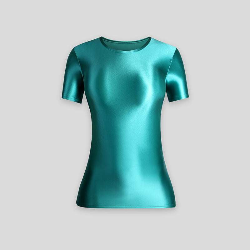 spandex sleeve shirt, stretch bottoming shirt, thin layering top - available at Sparq Mart