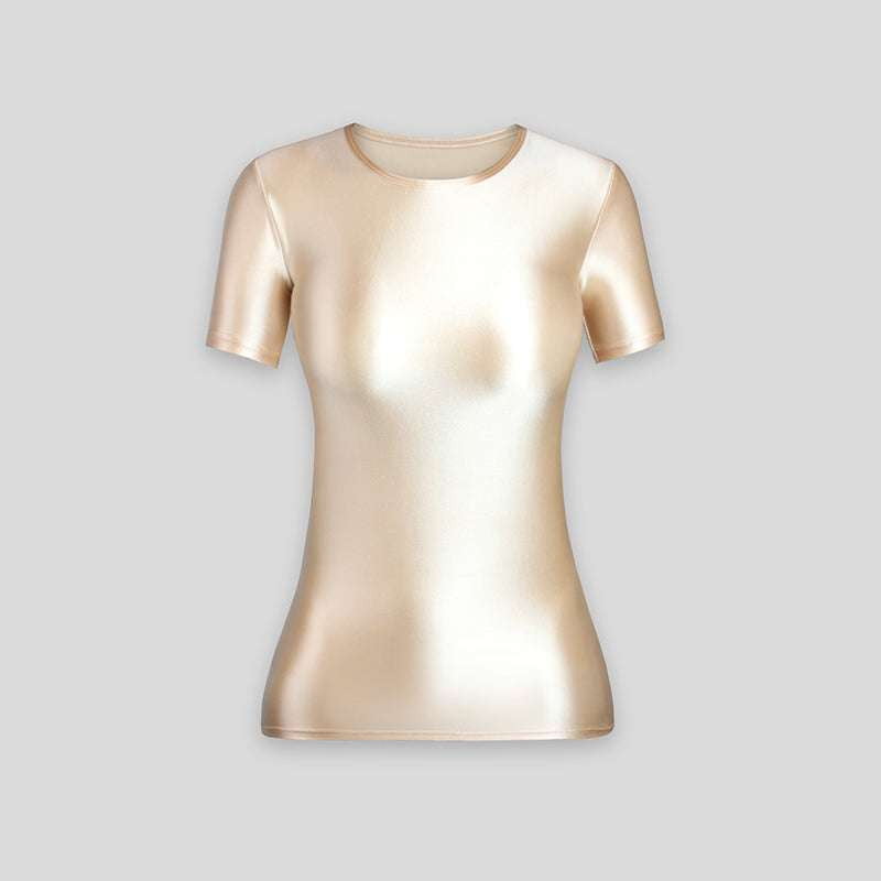 spandex sleeve shirt, stretch bottoming shirt, thin layering top - available at Sparq Mart