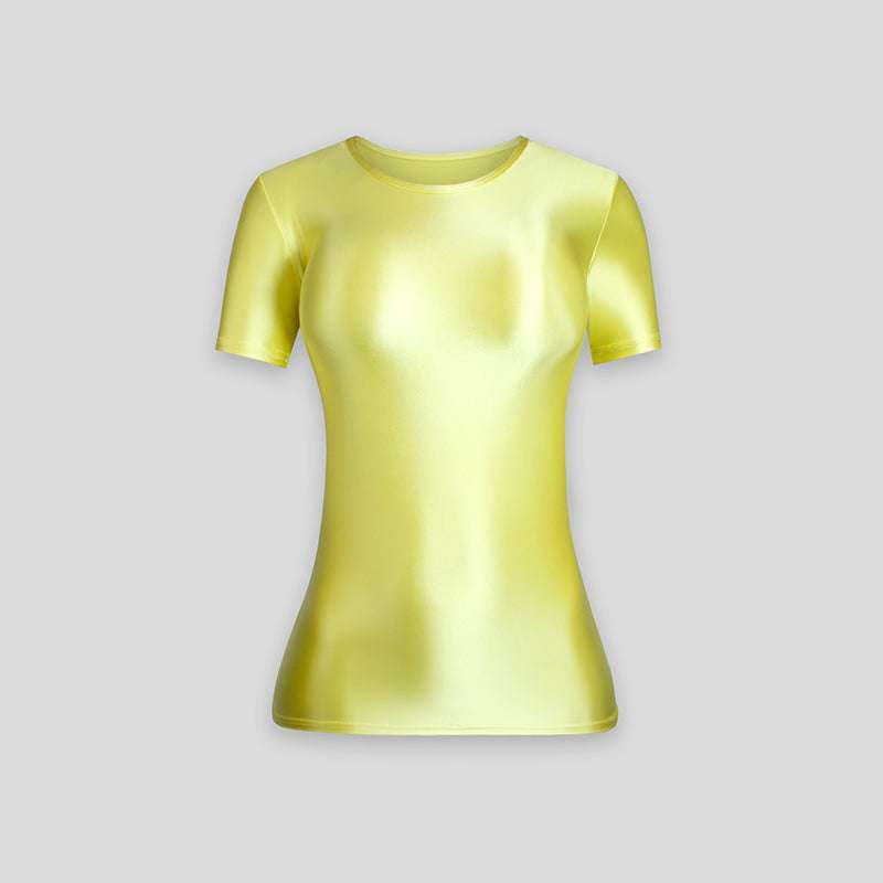 spandex sleeve shirt, stretch bottoming shirt, thin layering top - available at Sparq Mart