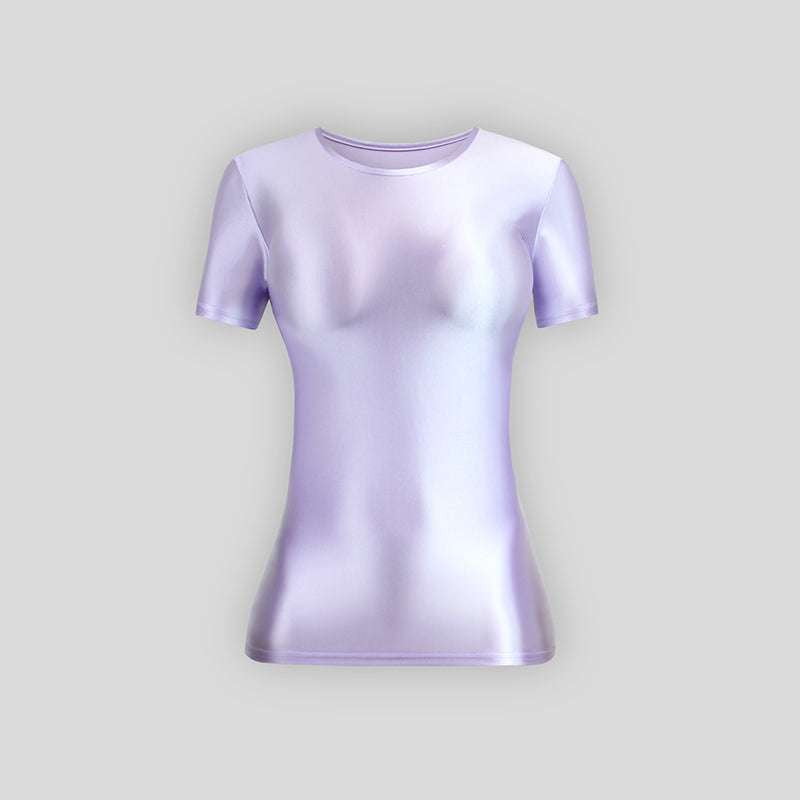 spandex sleeve shirt, stretch bottoming shirt, thin layering top - available at Sparq Mart