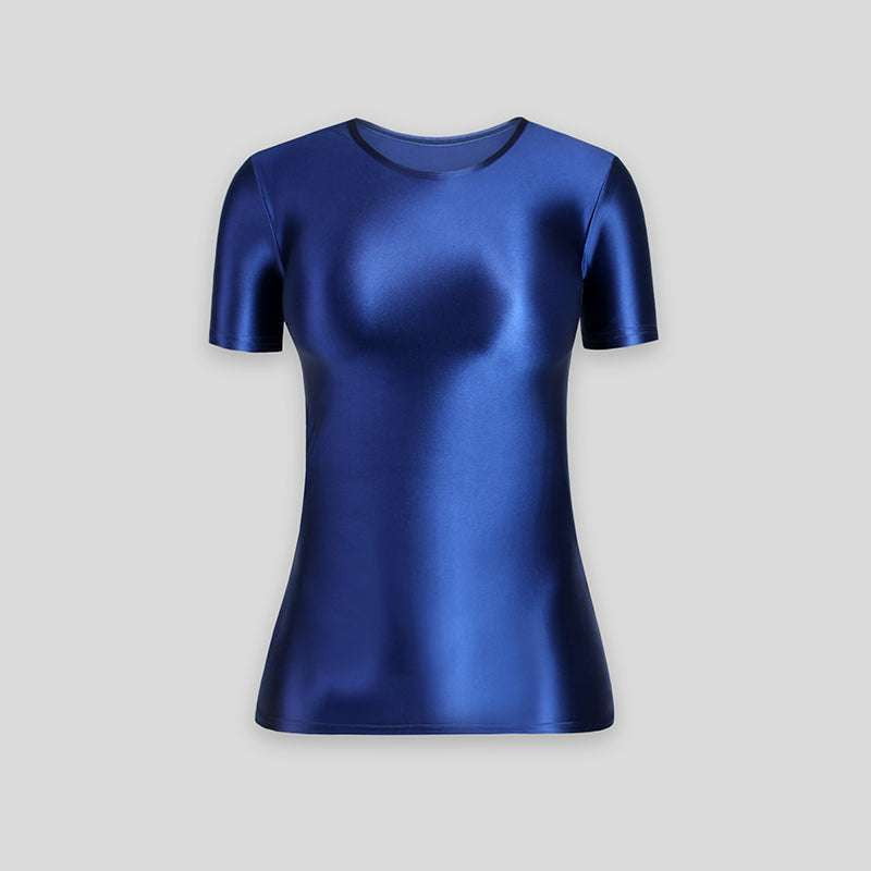 spandex sleeve shirt, stretch bottoming shirt, thin layering top - available at Sparq Mart